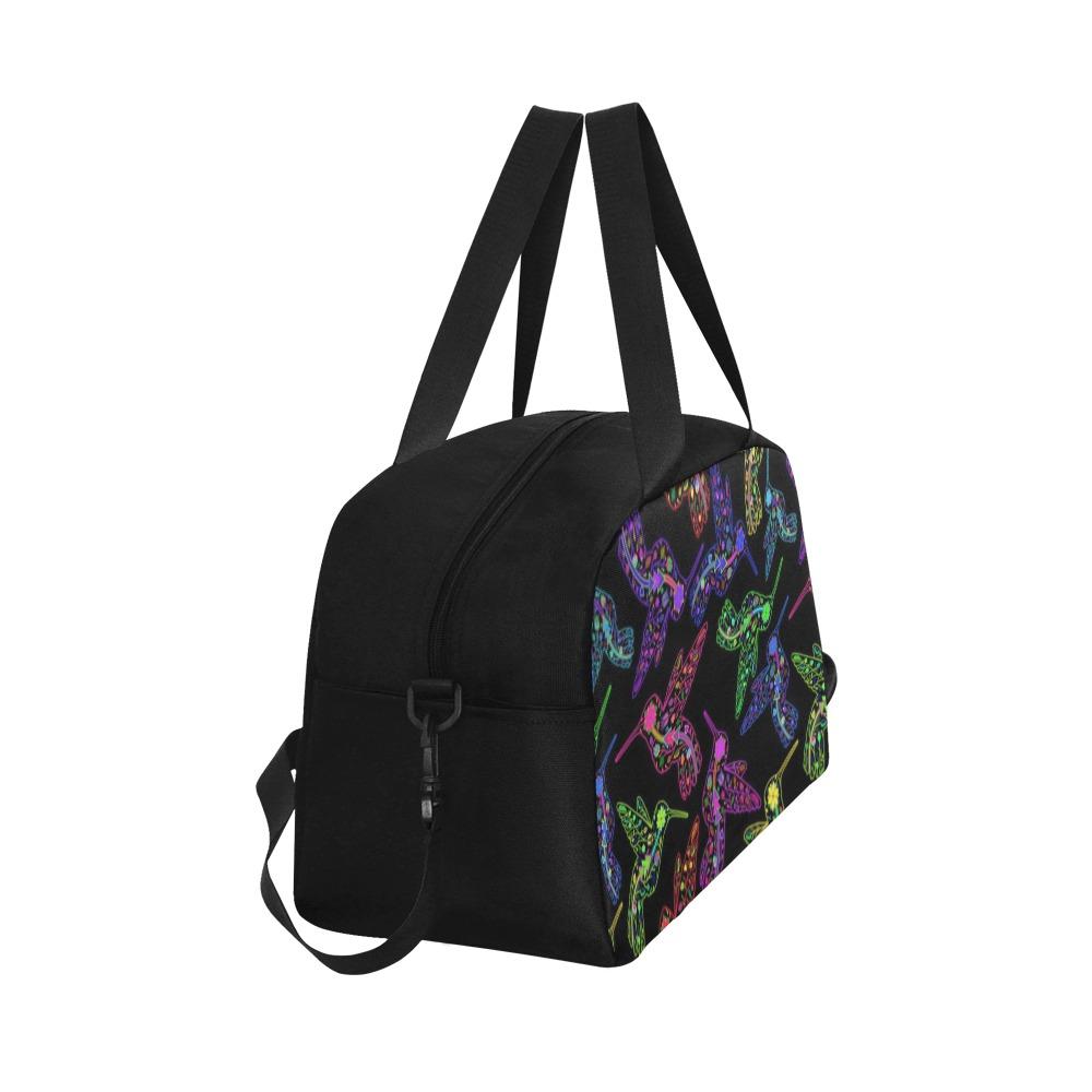 Floral Hummingbird Weekend Travel Bag (Model 1671) bag e-joyer 