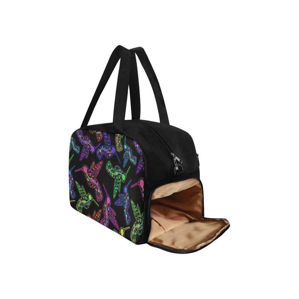 Floral Hummingbird Weekend Travel Bag (Model 1671) bag e-joyer 