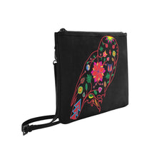 Load image into Gallery viewer, Floral Owl Slim Clutch Bag (Model 1668) Slim Clutch Bags (1668) e-joyer 
