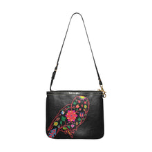 Load image into Gallery viewer, Floral Owl Small Shoulder Bag (Model 1710) Small Shoulder Bag (1710) e-joyer 
