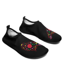 Load image into Gallery viewer, Floral Owl Sockamoccs Kid&#39;s Slip On Shoes 49 Dzine 
