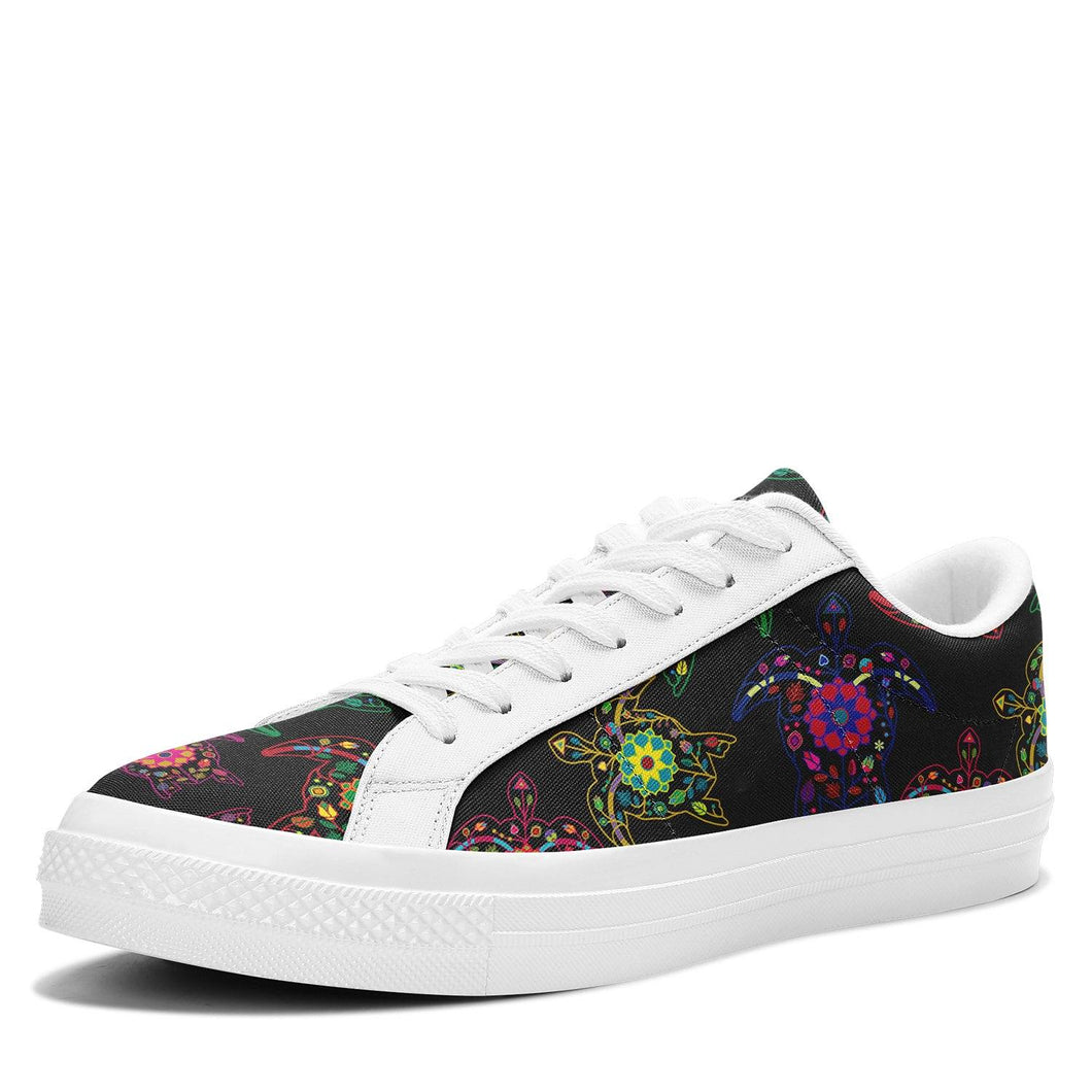 Floral Turtle Aapisi Low Top Canvas Shoes White Sole aapisi Herman 