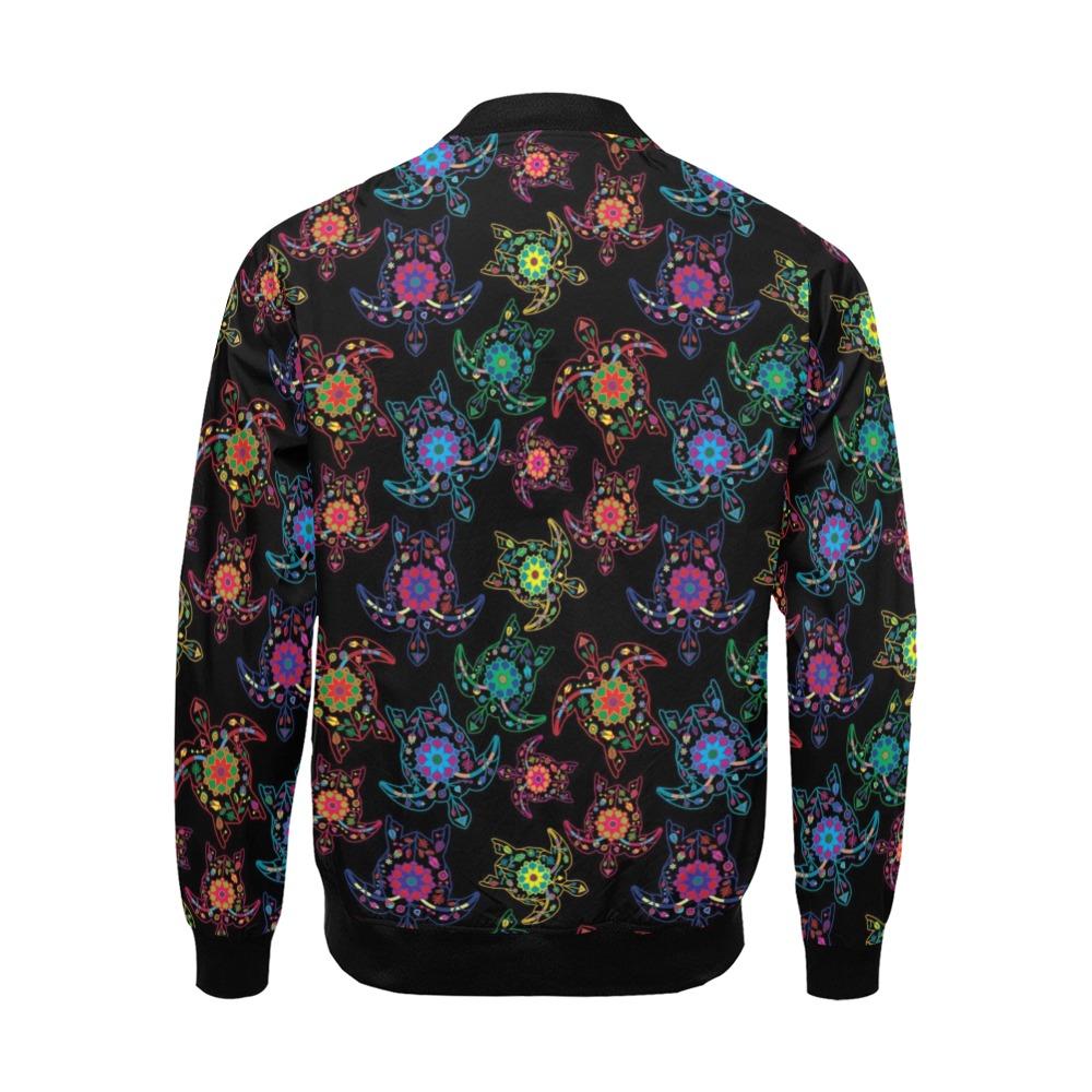 Floral Turtle All Over Print Bomber Jacket for Men (Model H19) All Over Print Bomber Jacket for Men (H19) e-joyer 