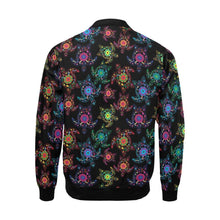 Load image into Gallery viewer, Floral Turtle All Over Print Bomber Jacket for Men (Model H19) All Over Print Bomber Jacket for Men (H19) e-joyer 
