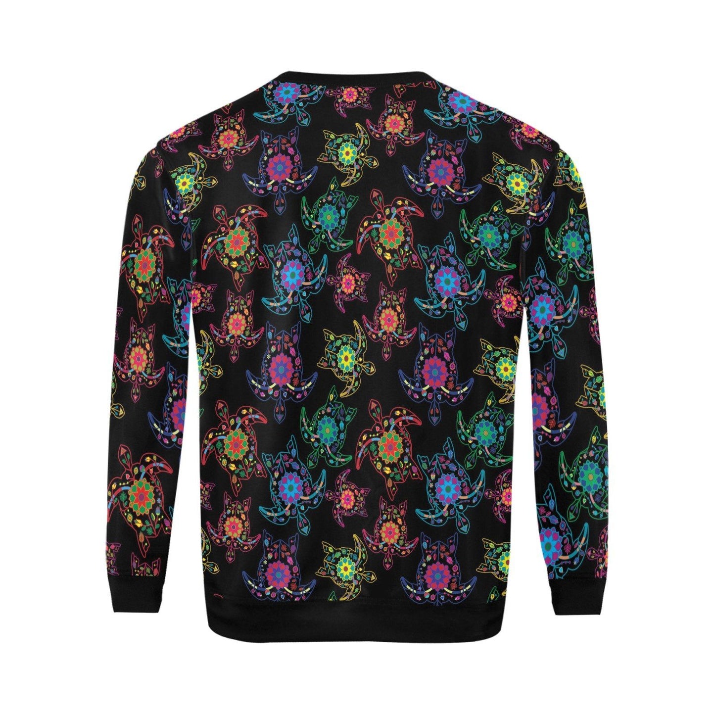 Floral Turtle All Over Print Crewneck Sweatshirt for Men (Model H18) shirt e-joyer 