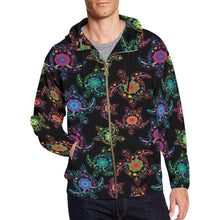 Load image into Gallery viewer, Floral Turtle All Over Print Full Zip Hoodie for Men (Model H14) All Over Print Full Zip Hoodie for Men (H14) e-joyer 
