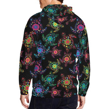 Load image into Gallery viewer, Floral Turtle All Over Print Full Zip Hoodie for Men (Model H14) All Over Print Full Zip Hoodie for Men (H14) e-joyer 
