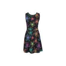 Load image into Gallery viewer, Floral Turtle Atalanta Sundress (Model D04) Atalanta Sundress (D04) e-joyer 
