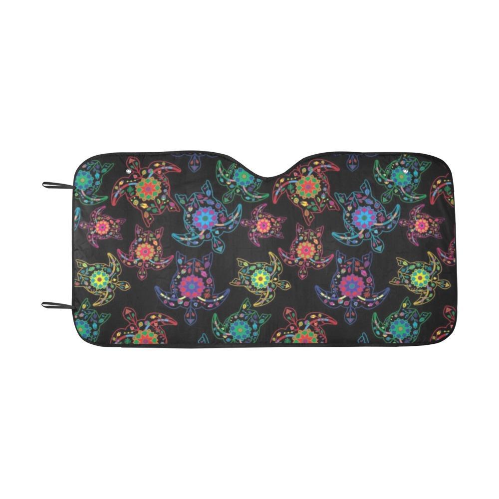 Floral Turtle Car Sun Shade 55"x30" Car Sun Shade e-joyer 