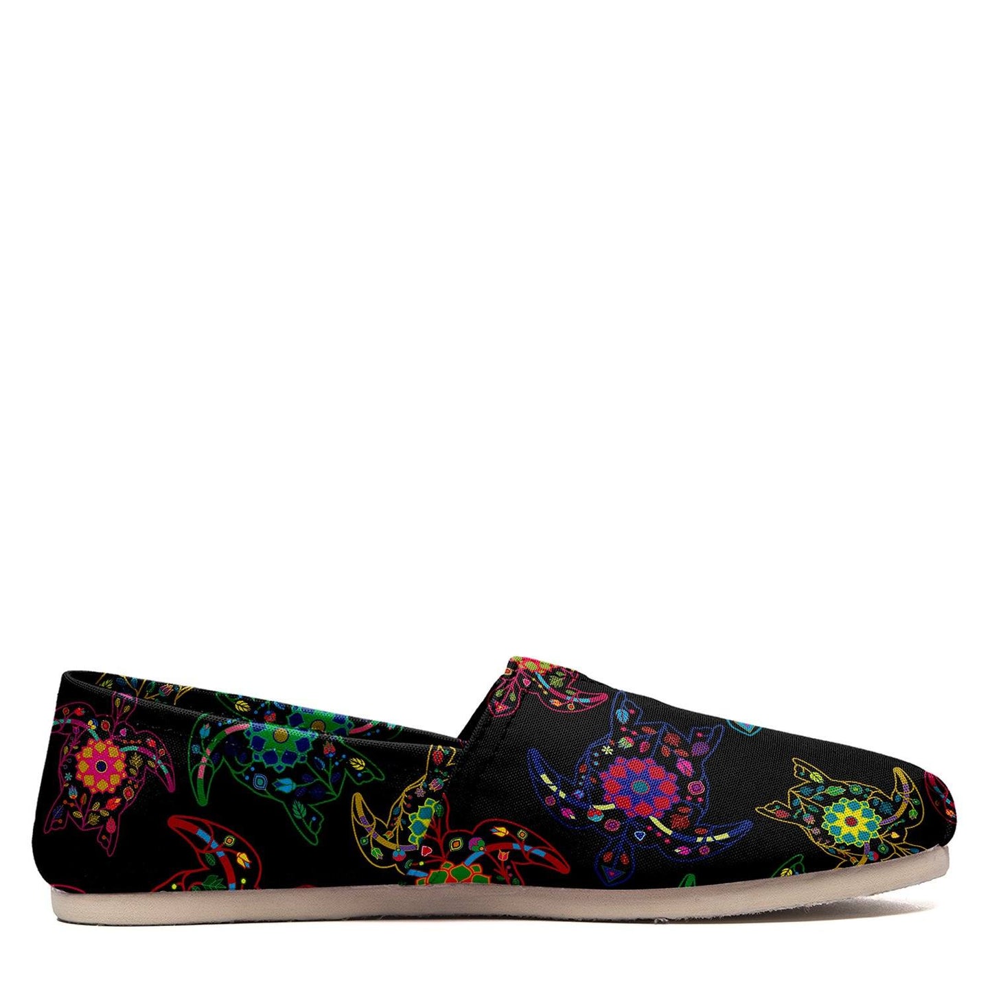 Floral Turtle Casual Unisex Slip On Shoe Herman 