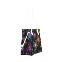 Load image into Gallery viewer, Floral Turtle Clover Canvas Tote Bag (Model 1661) Clover Canvas Tote Bag (1661) e-joyer 
