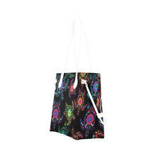 Load image into Gallery viewer, Floral Turtle Clover Canvas Tote Bag (Model 1661) Clover Canvas Tote Bag (1661) e-joyer 
