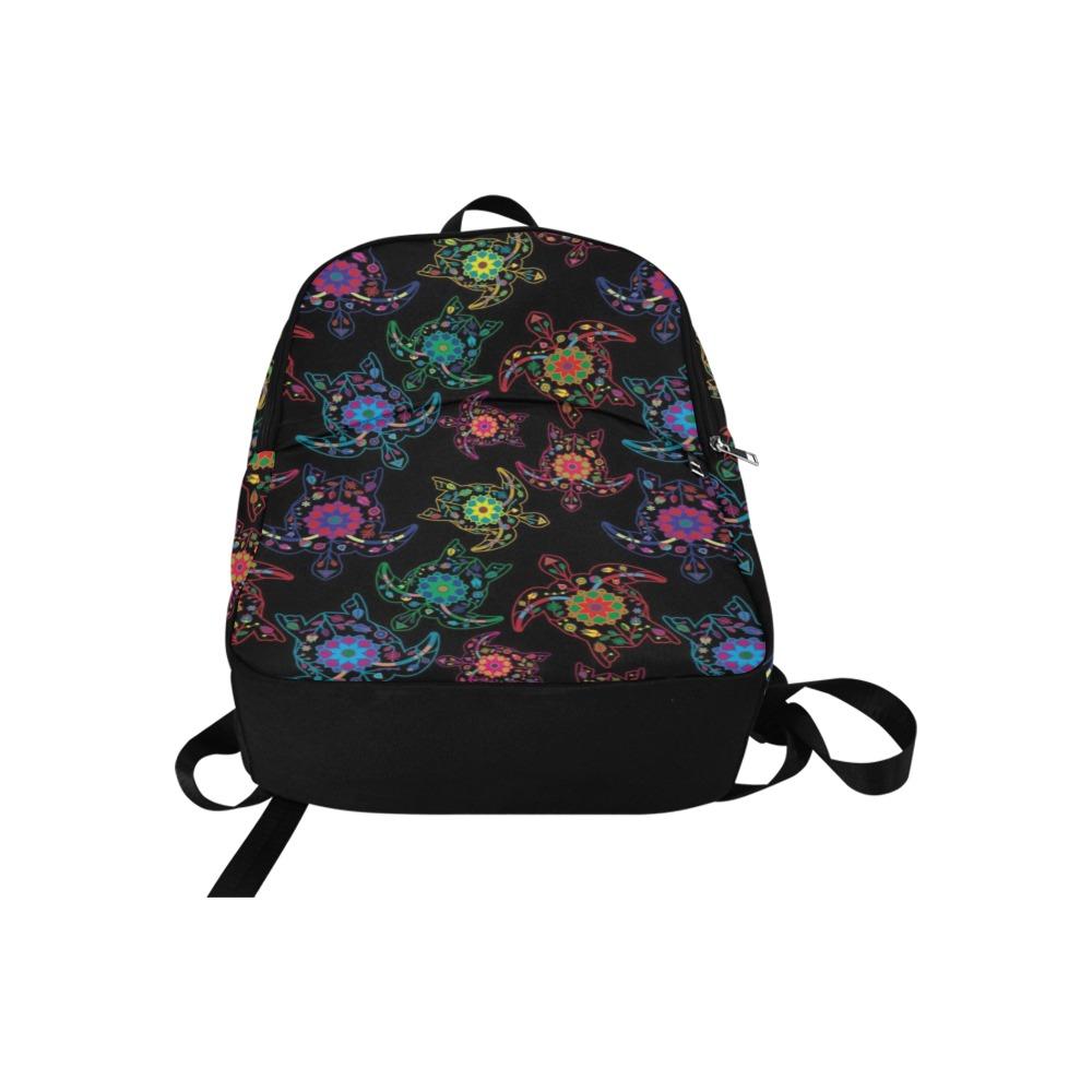 Floral Turtle Fabric Backpack for Adult (Model 1659) Casual Backpack for Adult (1659) e-joyer 