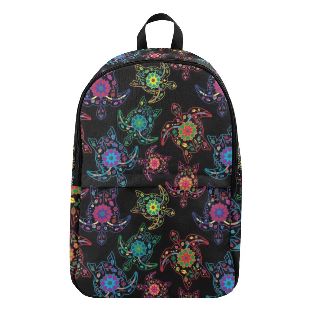 Floral Turtle Fabric Backpack for Adult (Model 1659) Casual Backpack for Adult (1659) e-joyer 