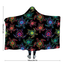 Load image into Gallery viewer, Floral Turtle Hooded Blanket blanket 49 Dzine 
