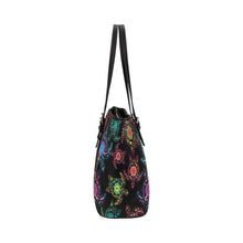 Load image into Gallery viewer, Floral Turtle Leather Tote Bag/Large (Model 1640) bag e-joyer 
