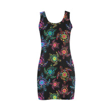 Load image into Gallery viewer, Floral Turtle Medea Vest Dress (Model D06) Medea Vest Dress (D06) e-joyer 
