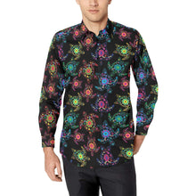 Load image into Gallery viewer, Floral Turtle Men&#39;s All Over Print Casual Dress Shirt (Model T61) Men&#39;s Dress Shirt (T61) e-joyer 
