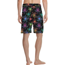 Load image into Gallery viewer, Floral Turtle Men&#39;s All Over Print Casual Shorts (Model L23) Men&#39;s Casual Shorts (L23) e-joyer 
