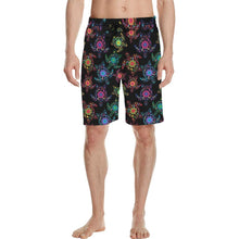 Load image into Gallery viewer, Floral Turtle Men&#39;s All Over Print Casual Shorts (Model L23) Men&#39;s Casual Shorts (L23) e-joyer 
