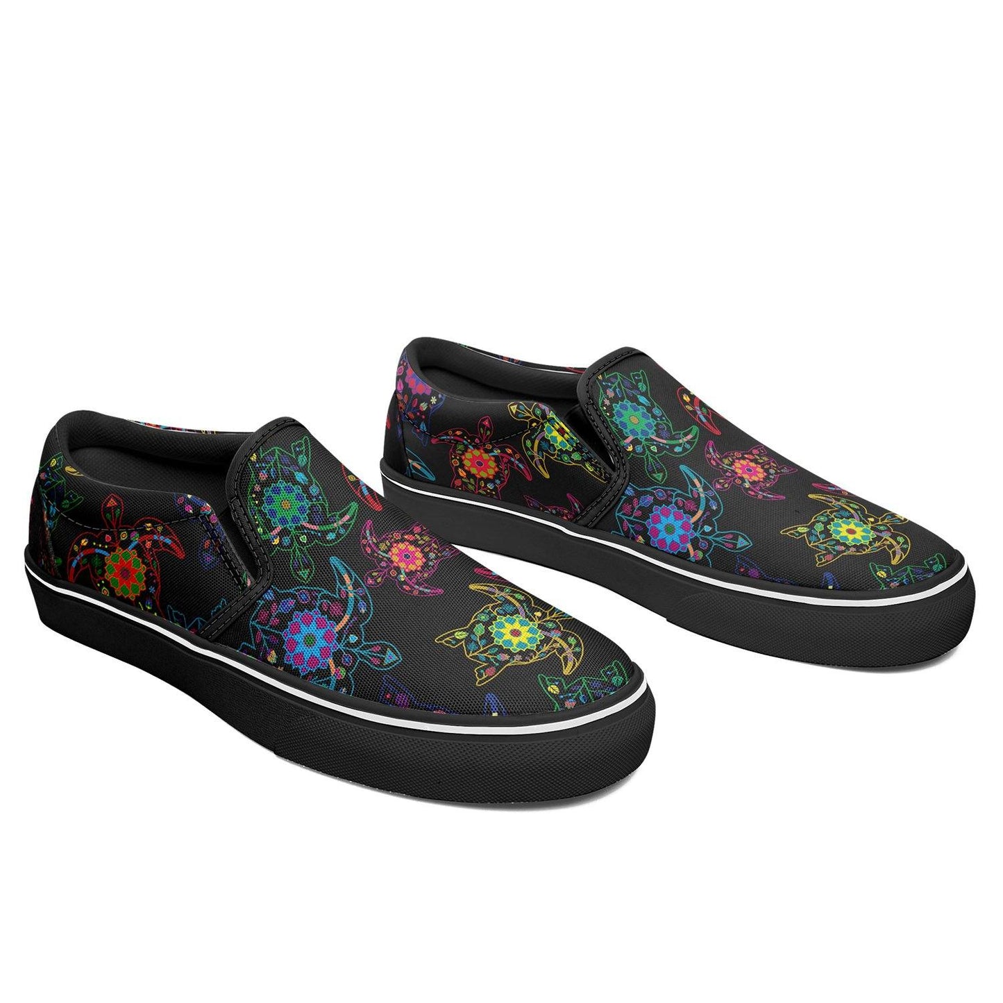 Floral Turtle Otoyimm Canvas Slip On Shoes otoyimm Herman 