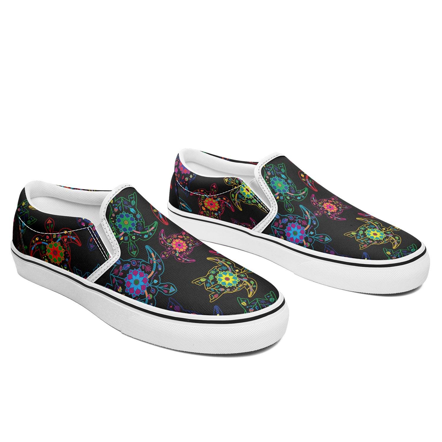 Floral Turtle Otoyimm Canvas Slip On Shoes otoyimm Herman 