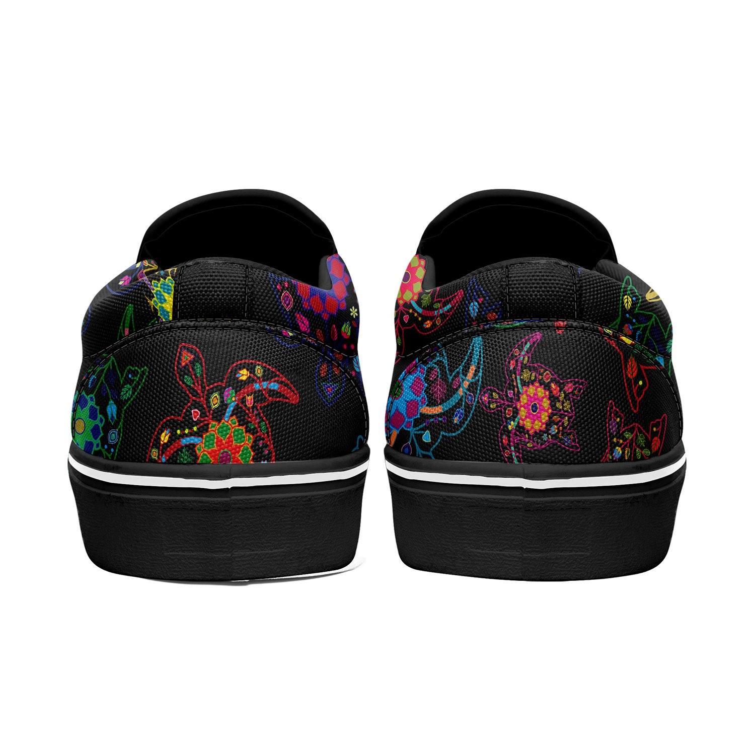 Floral Turtle Otoyimm Canvas Slip On Shoes otoyimm Herman 