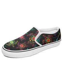 Load image into Gallery viewer, Floral Turtle Otoyimm Canvas Slip On Shoes otoyimm Herman US Youth 1 / EUR 32 White Sole 
