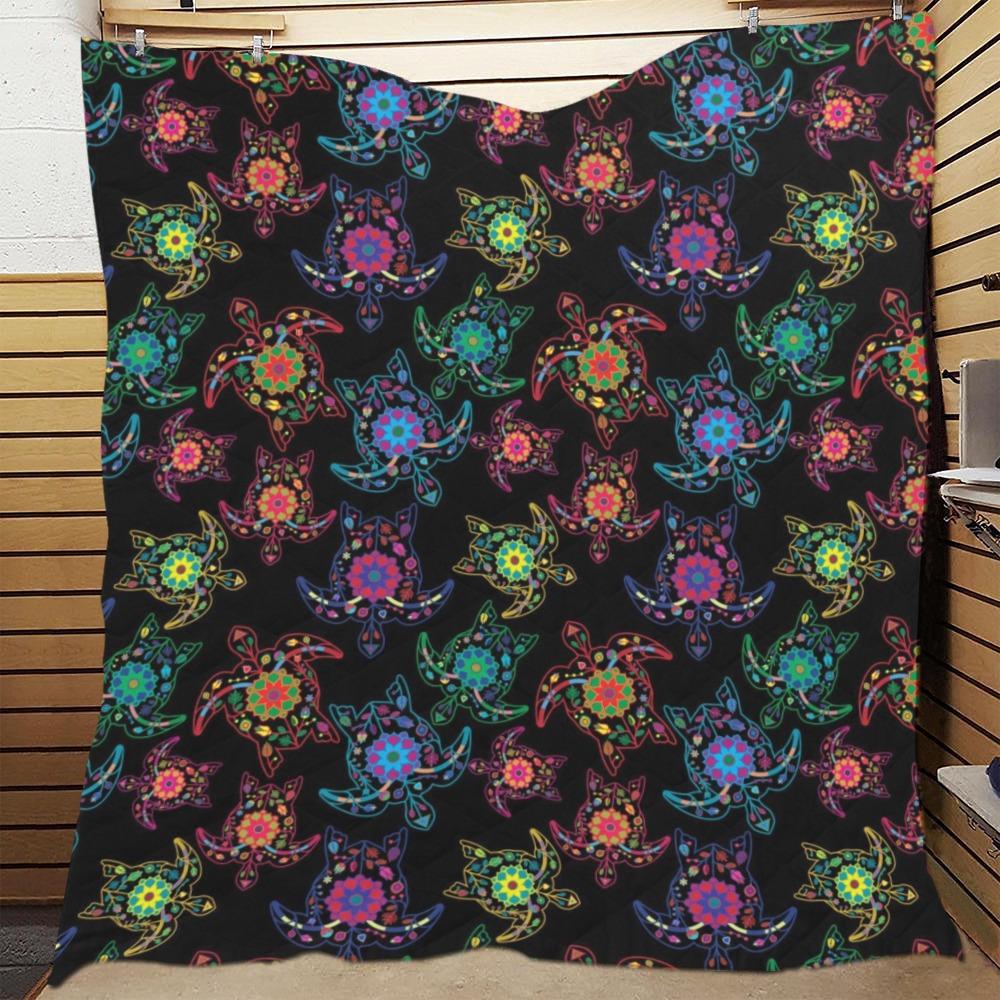 Floral Turtle Quilt 70"x80" Quilt 70"x80" e-joyer 