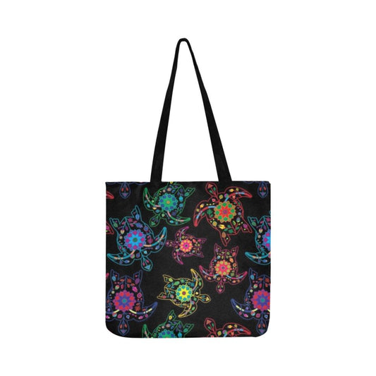 Floral Turtle Reusable Shopping Bag Model 1660 (Two sides) Shopping Tote Bag (1660) e-joyer 