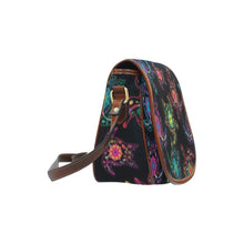 Load image into Gallery viewer, Floral Turtle Saddle Bag/Large (Model 1649) bag e-joyer 
