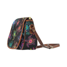 Load image into Gallery viewer, Floral Turtle Saddle Bag/Large (Model 1649) bag e-joyer 
