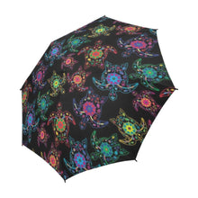 Load image into Gallery viewer, Floral Turtle Semi-Automatic Foldable Umbrella (Model U05) Semi-Automatic Foldable Umbrella e-joyer 
