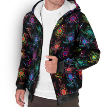 Load image into Gallery viewer, Floral Turtle Sherpa Hoodie hoodie Herman 
