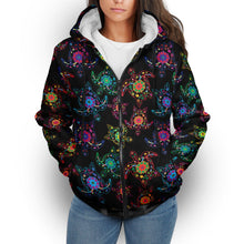 Load image into Gallery viewer, Floral Turtle Sherpa Hoodie hoodie Herman 
