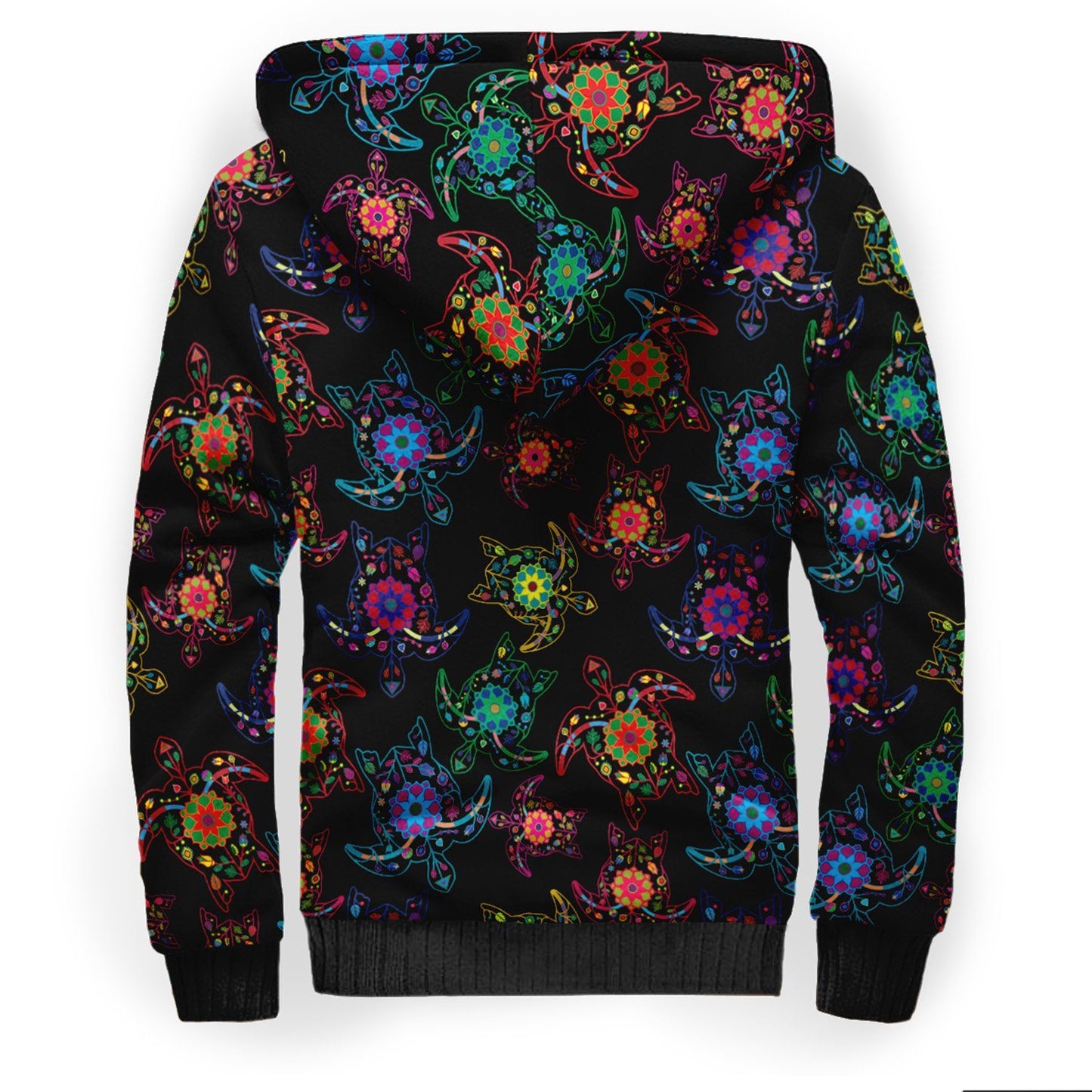 Floral Turtle Sherpa Hoodie hoodie Herman 