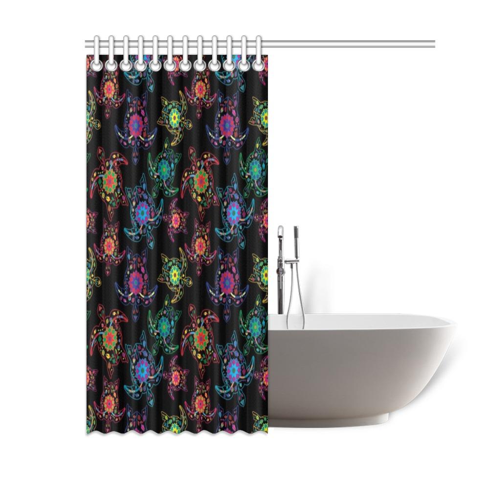 Floral Turtle Shower Curtain 60"x72" Shower Curtain 60"x72" e-joyer 