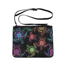 Load image into Gallery viewer, Floral Turtle Slim Clutch Bag (Model 1668) Slim Clutch Bags (1668) e-joyer 
