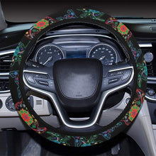 Load image into Gallery viewer, Floral Turtle Steering Wheel Cover with Elastic Edge Steering Wheel Cover with Elastic Edge e-joyer 
