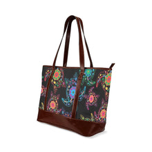 Load image into Gallery viewer, Floral Turtle Tote Handbag (Model 1642) handbag e-joyer 
