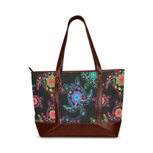 Load image into Gallery viewer, Floral Turtle Tote Handbag (Model 1642) handbag e-joyer 
