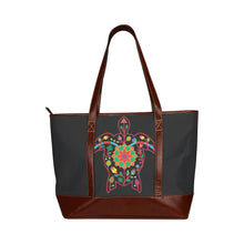 Load image into Gallery viewer, Floral Turtle Tote Handbag (Model 1642) Tote Handbags (1642) e-joyer 
