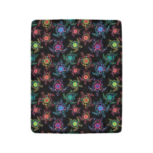 Floral Turtle Ultra-Soft Micro Fleece Blanket 40