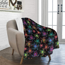 Load image into Gallery viewer, Floral Turtle Ultra-Soft Micro Fleece Blanket 40&quot;x50&quot; Ultra-Soft Blanket 40&#39;&#39;x50&#39;&#39; e-joyer 
