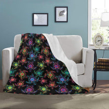 Load image into Gallery viewer, Floral Turtle Ultra-Soft Micro Fleece Blanket 50&quot;x60&quot; Ultra-Soft Blanket 50&#39;&#39;x60&#39;&#39; e-joyer 
