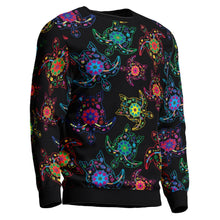 Load image into Gallery viewer, Floral Turtle Unisex Crewneck Long Sleeve Top 49 Dzine 
