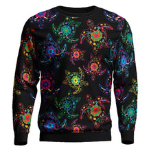 Load image into Gallery viewer, Floral Turtle Unisex Crewneck Long Sleeve Top 49 Dzine 
