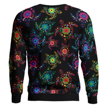 Load image into Gallery viewer, Floral Turtle Unisex Crewneck Long Sleeve Top 49 Dzine 
