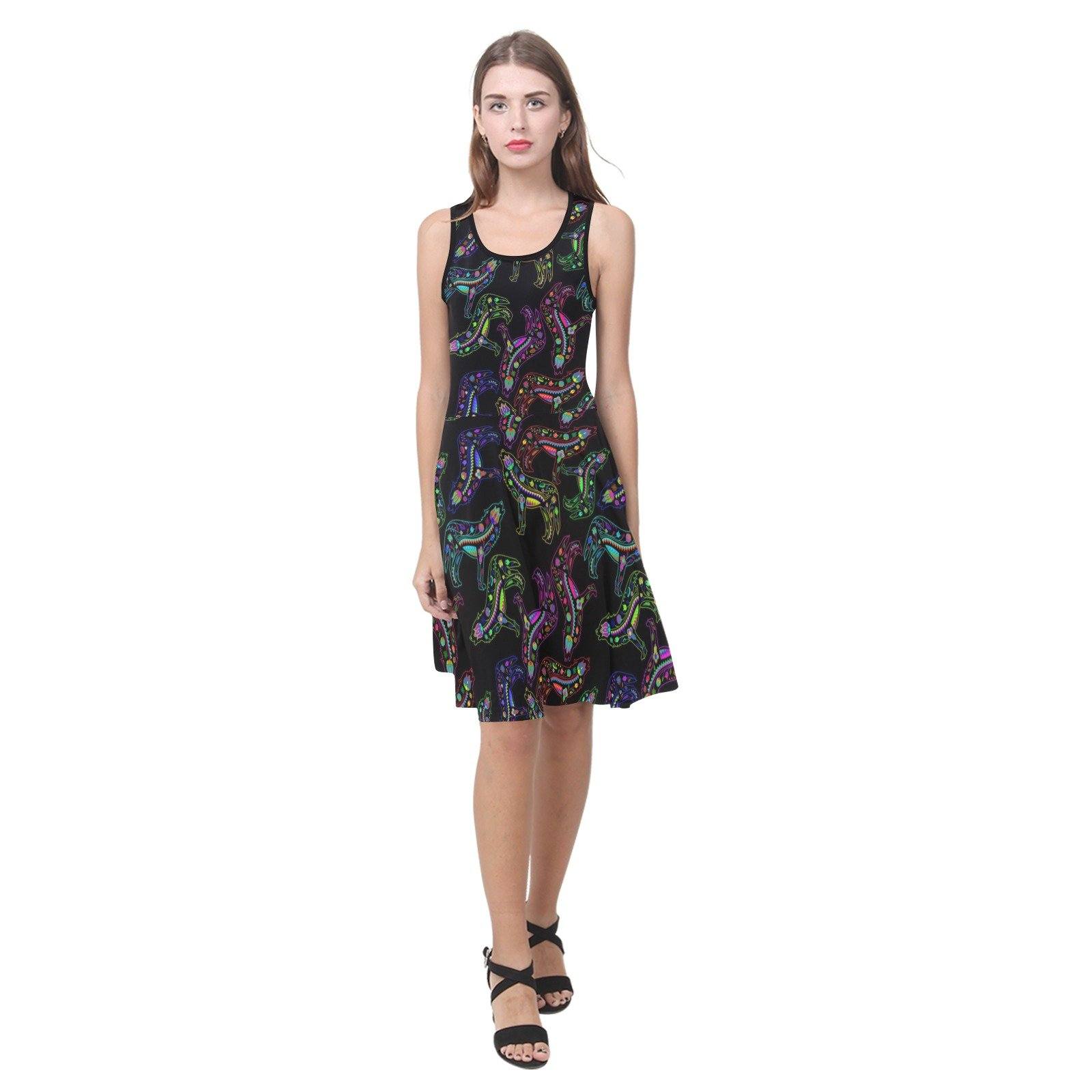 Floral Wolf Atalanta Sundress (Model D04) Atalanta Sundress (D04) e-joyer 