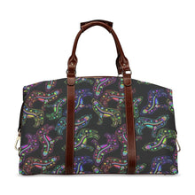 Load image into Gallery viewer, Floral Wolf Classic Travel Bag (Model 1643) Remake Classic Travel Bags (1643) e-joyer 
